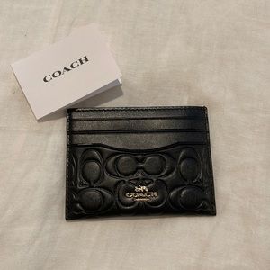 Coach black cardholder